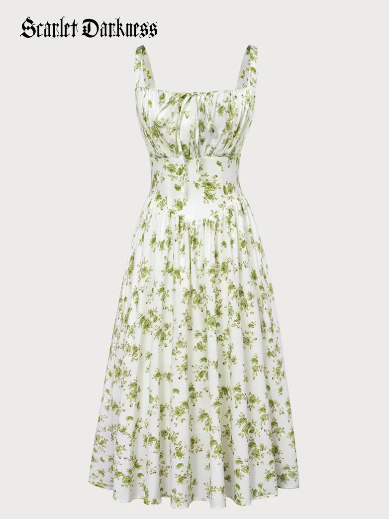 Hottest Floral Milkmaid Sundress with Pockets
