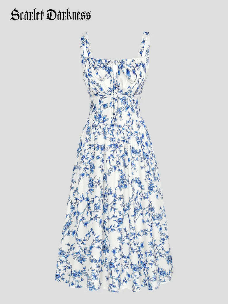 Hottest Floral Milkmaid Sundress with Pockets