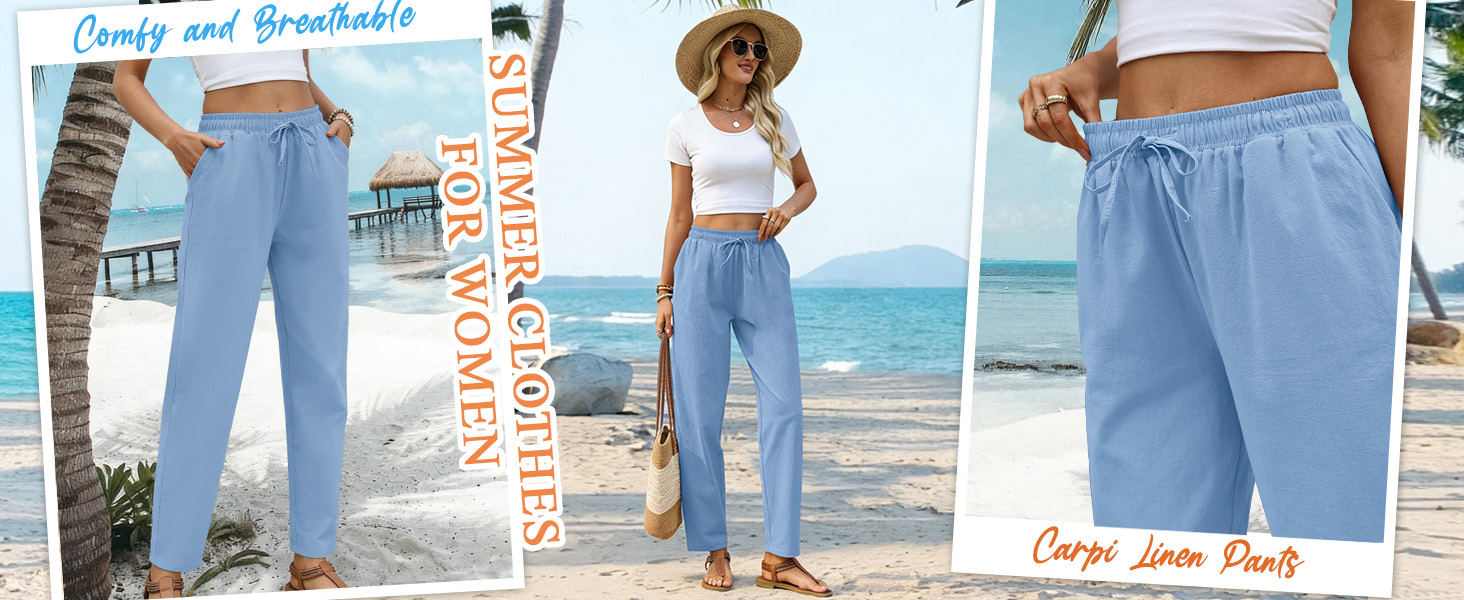 linen pants women