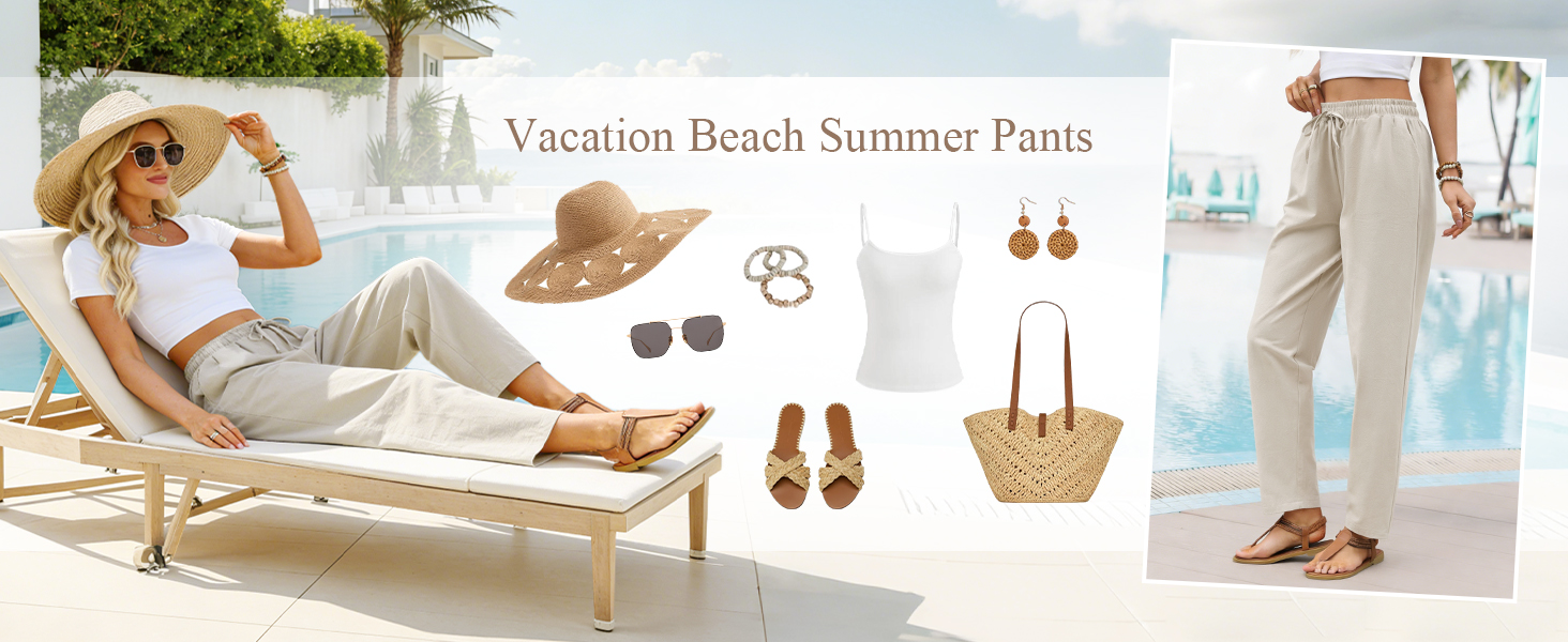 linen pants women