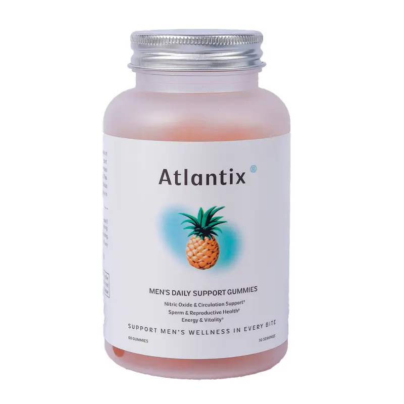 ATLANTIX - Men's Health Supplement Gummies - Sugar-Free - 60 Gummies - One-Month Supply Healthcare Dietary supplements men