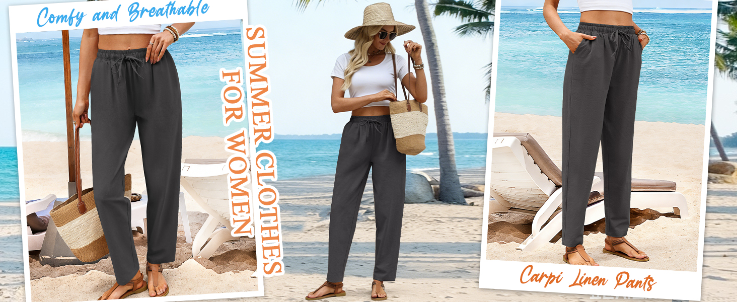 linen pants women