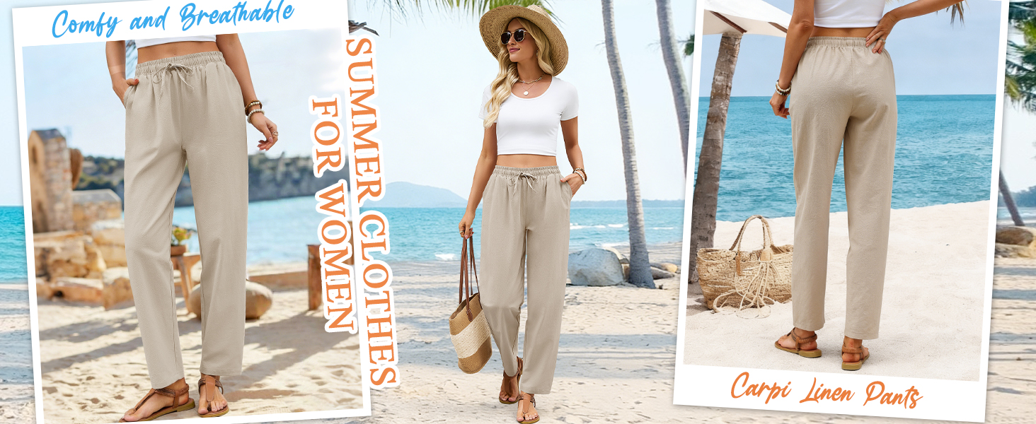 linen pants women