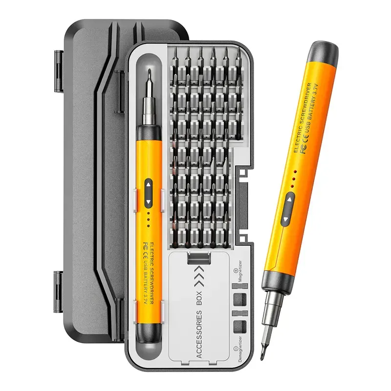 62-in-1 electric precision screwdriver set with bits
