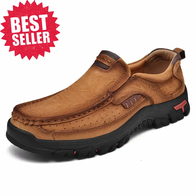 Men's Genuine Leather Slip-On Loafers