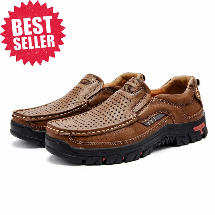 Men's Genuine Leather Slip-On Loafers