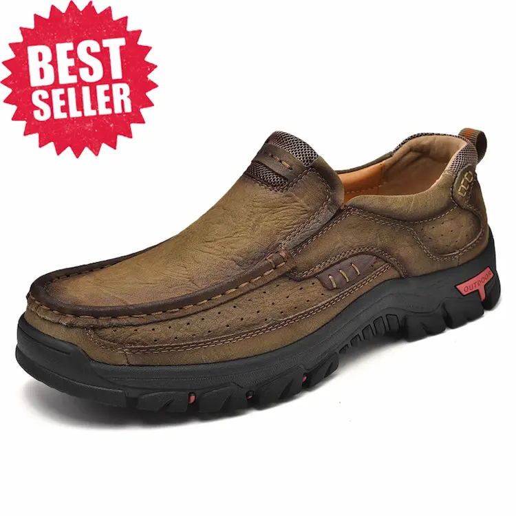 Men's Genuine Leather Slip-On Loafers