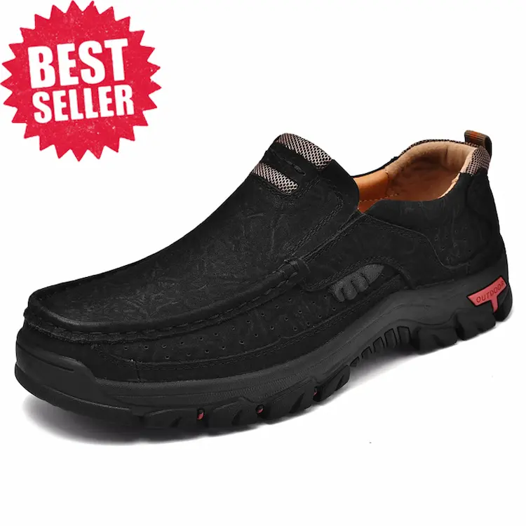 Men's Genuine Leather Slip-On Loafers