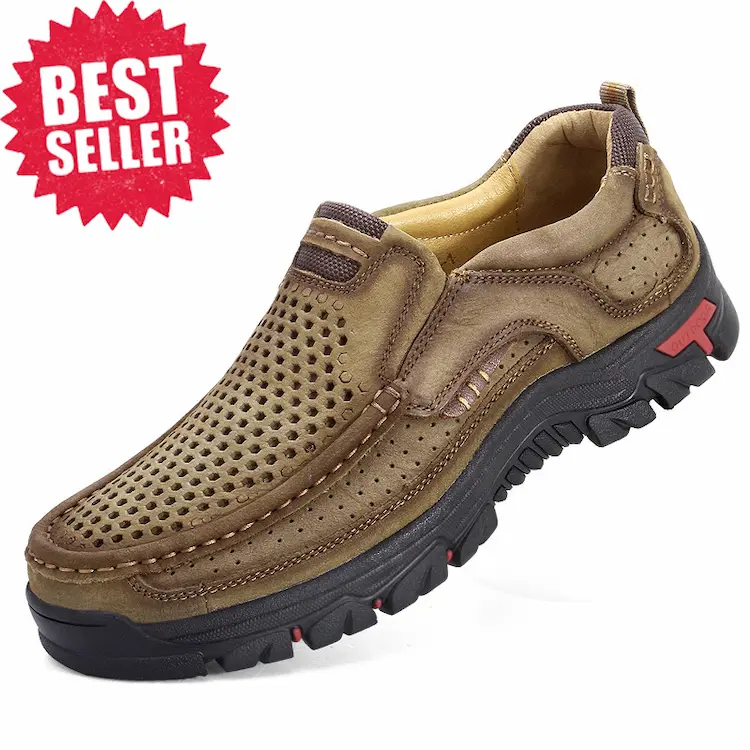 Men's Genuine Leather Slip-On Loafers