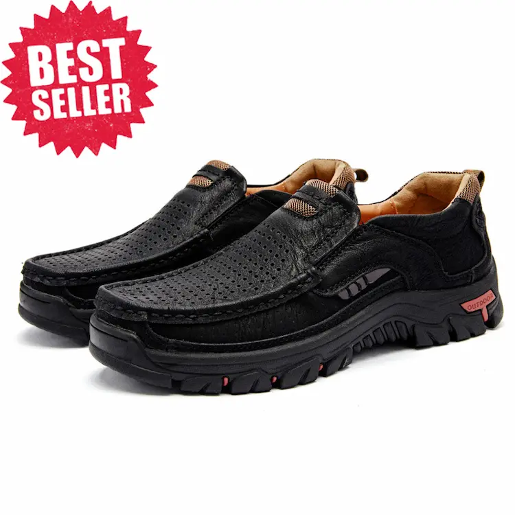 Men's Genuine Leather Slip-On Loafers