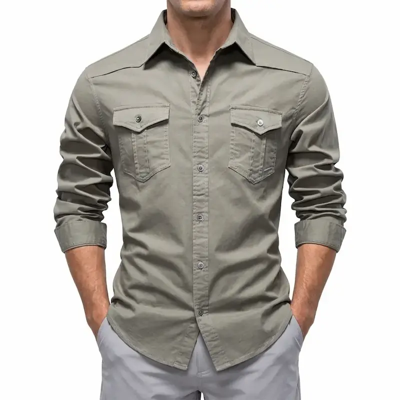 Men's Casual Denim Shirt