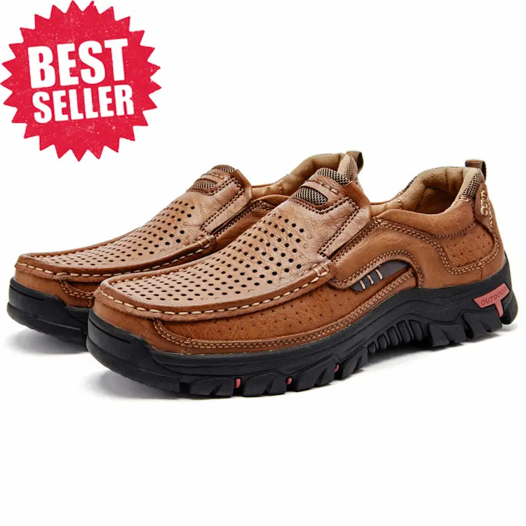 Men's Genuine Leather Slip-On Loafers