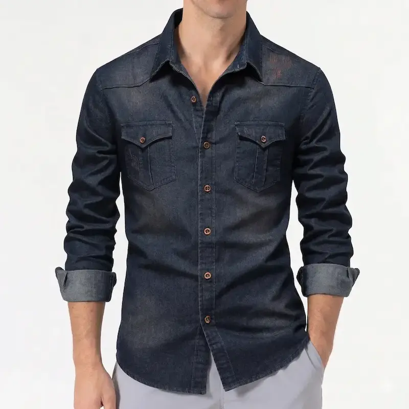 Men's Casual Denim Shirt