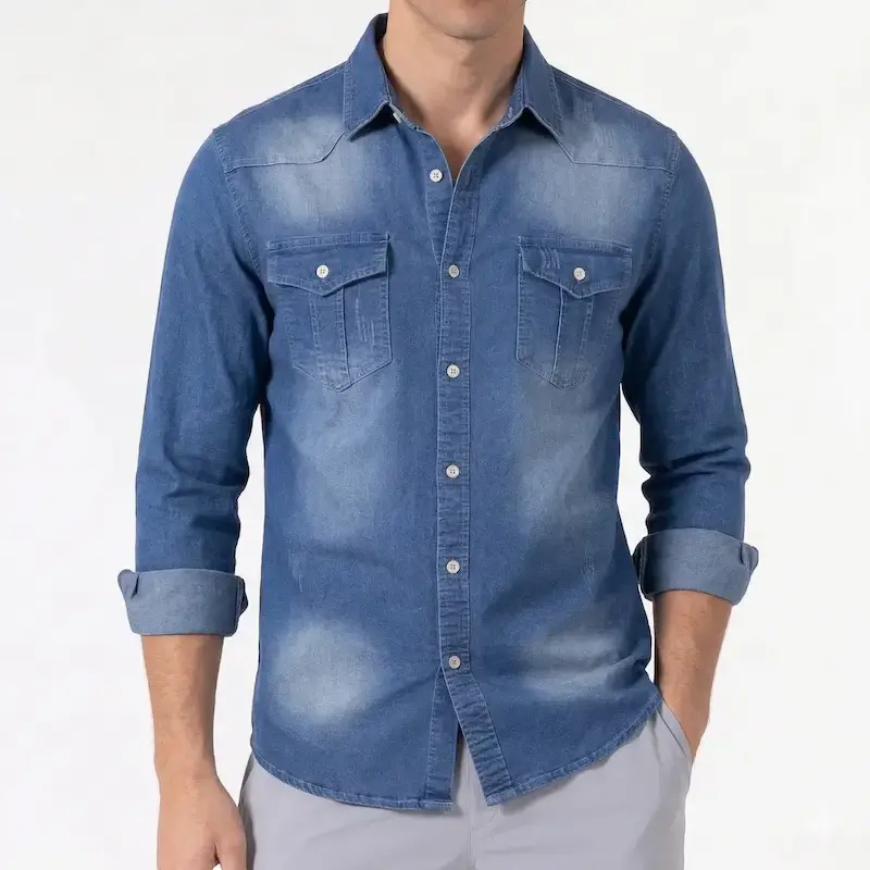 Men's Casual Denim Shirt
