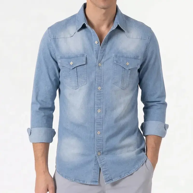 Men's Casual Denim Shirt