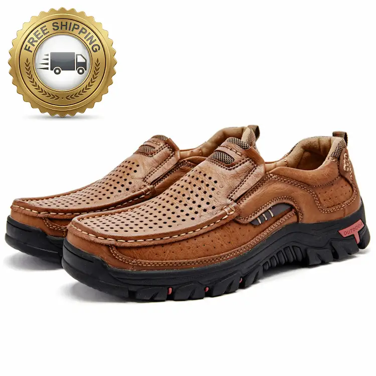 Men's Genuine Leather Slip-On Loafers