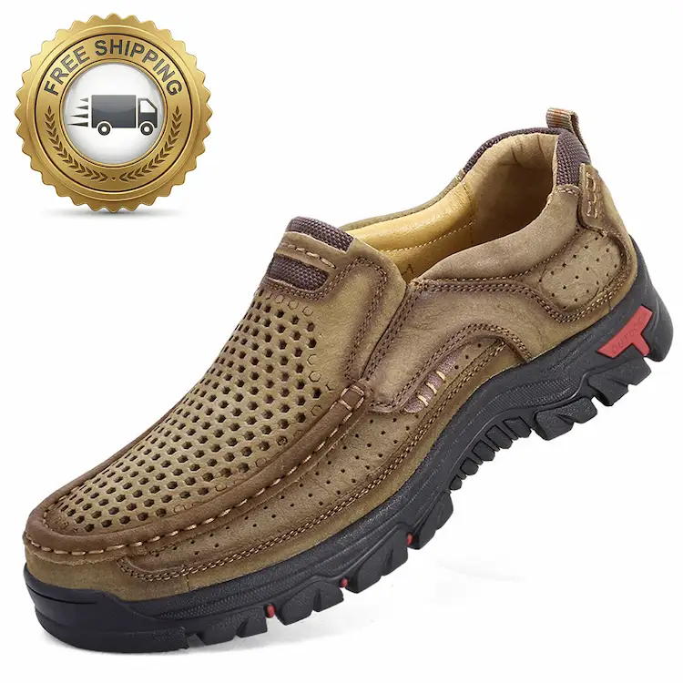 Men's Genuine Leather Slip-On Loafers