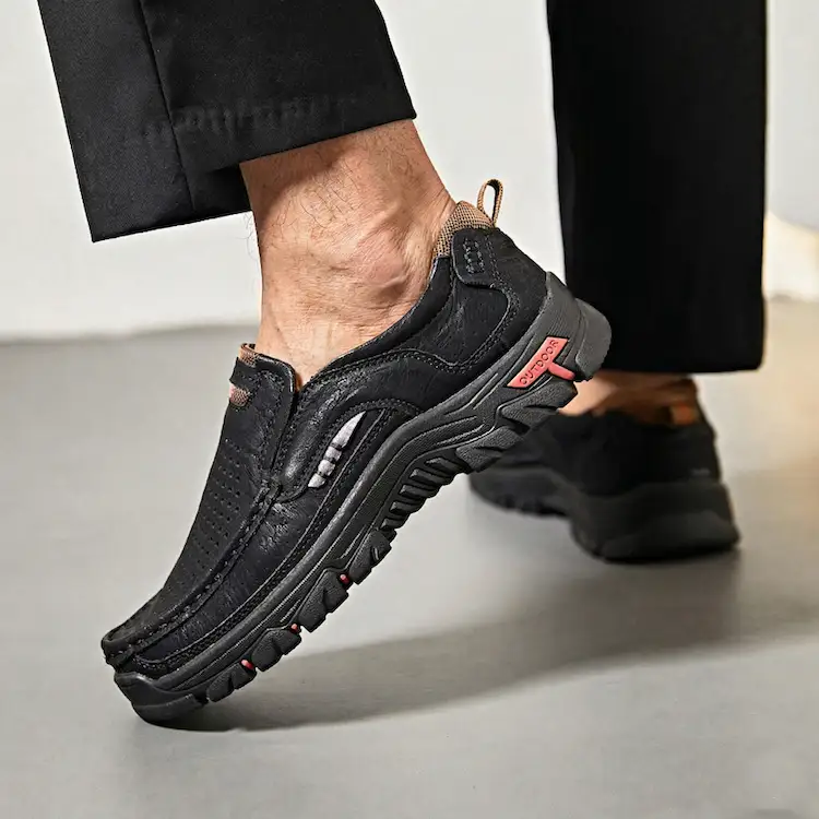 Men's Genuine Leather Slip-On Loafers