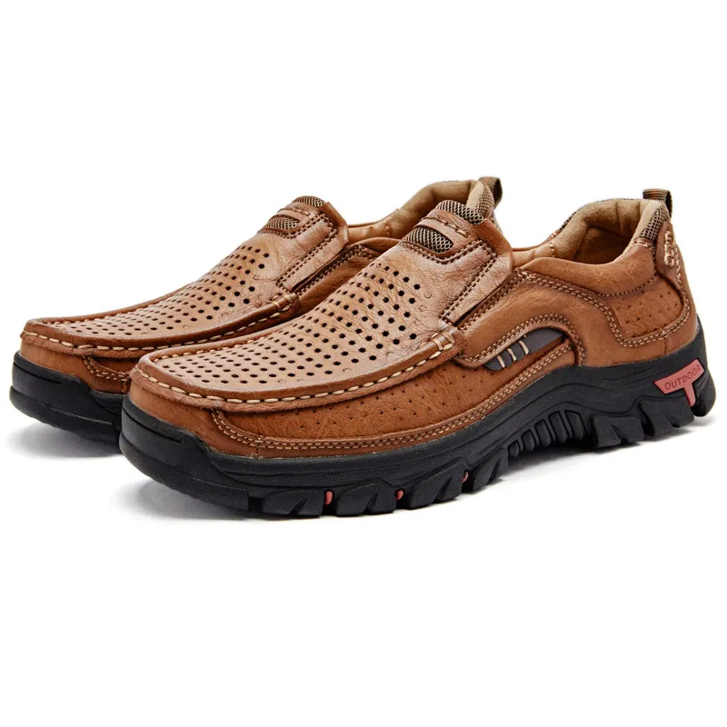 Men’s Summer Leather Loafers | Wide Toe Box & Arch Support
