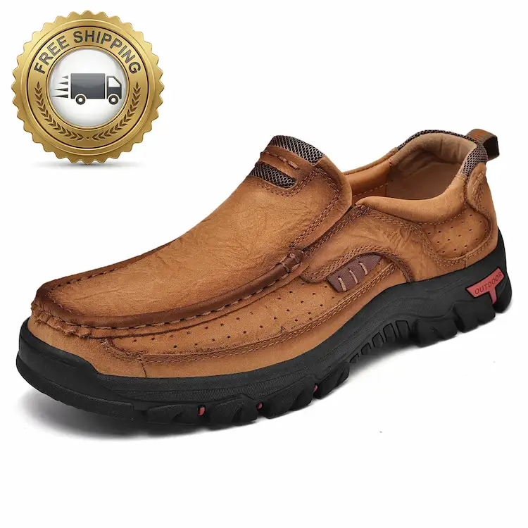 Men's Genuine Leather Slip-On Loafers