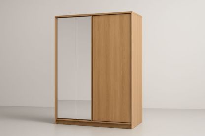 Armadio Scorrevole in Rovere con Specchio