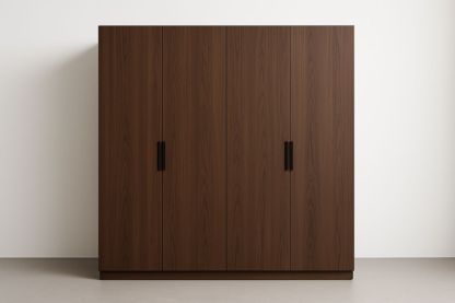 Armadio a 4 Ante in Legno di Noce
