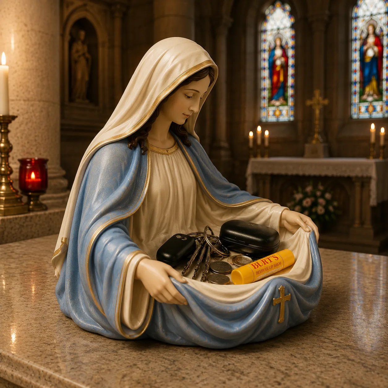 💗Handmade Virgin Mary Catch-All Bowl(Free Shipping)