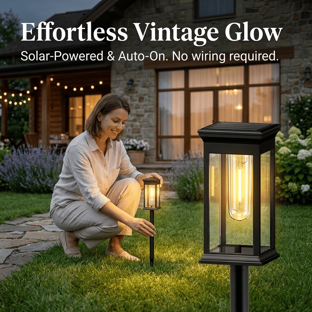 🌞 Solar Pathway Lights Outdoor