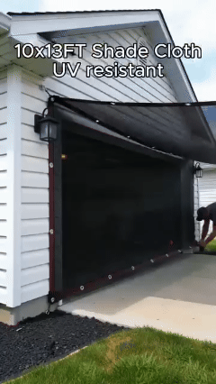 Heavy-duty outdoor shade cloth demo