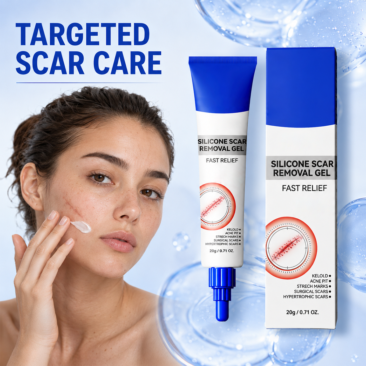 LAST DAY DISCOUNT✨Advanced Silicone Scar Gel | Smooth Away Scars & Fine Lines