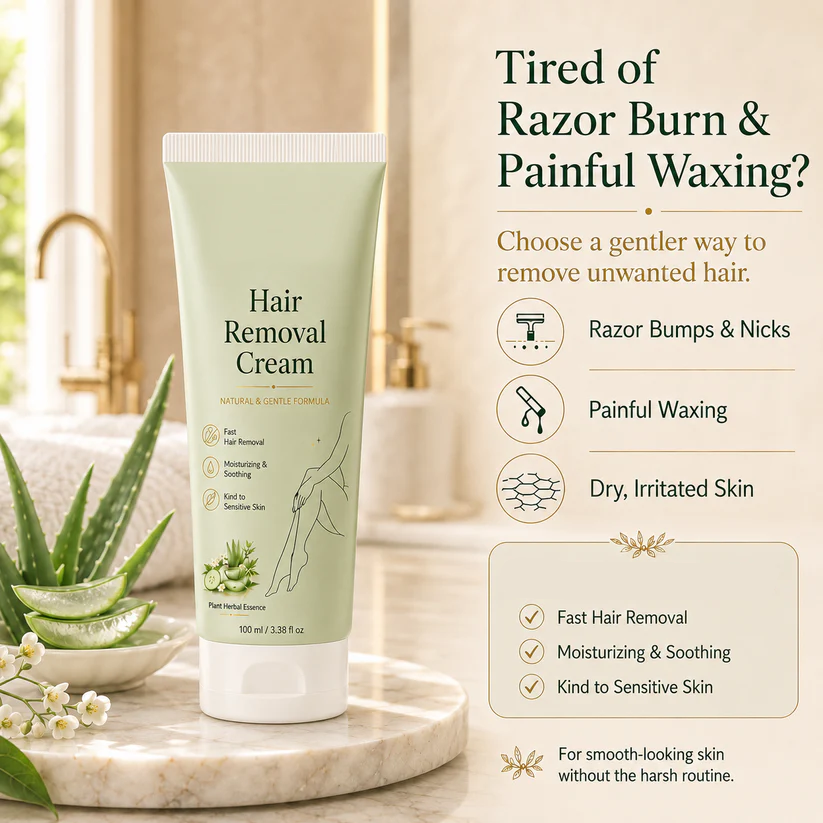 ⏰Last Day Discount！Painless Hair Removal Cream For Smooth Soft Skin