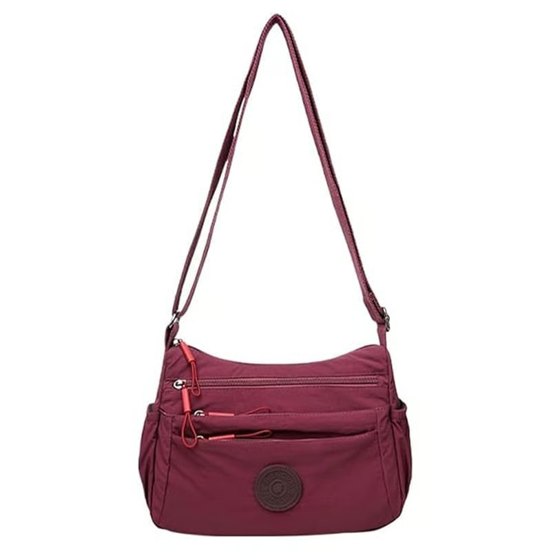 🔥2026 Hot Solid Color Fashionable Multi-pocket Zipper Crossbody Bag