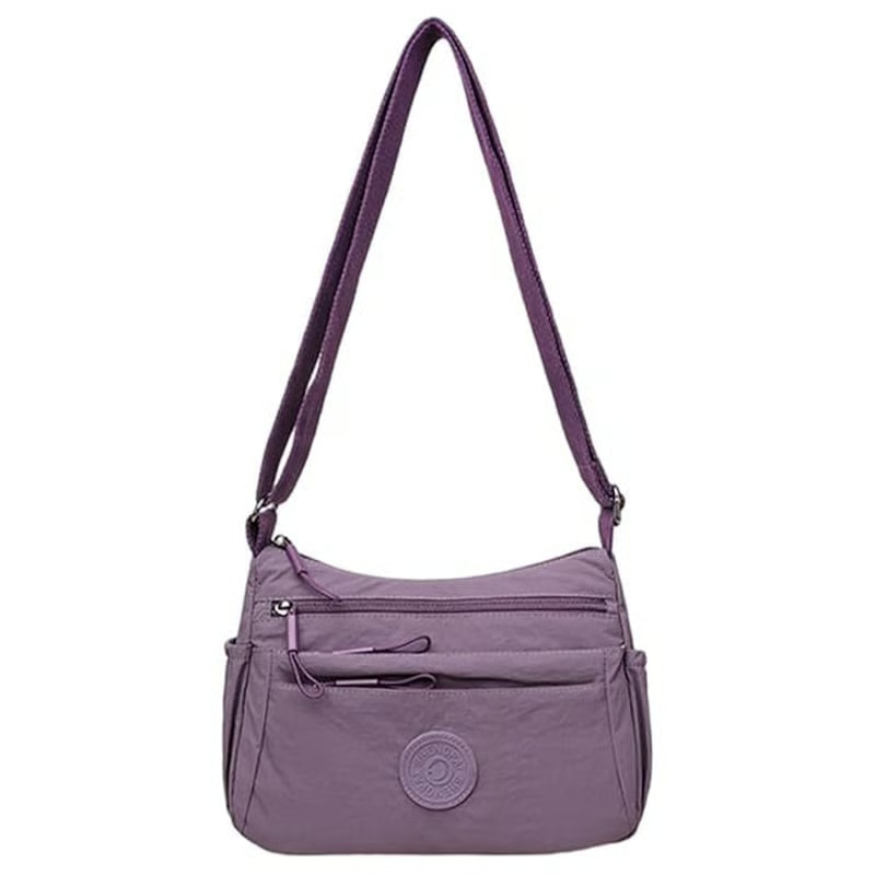 🔥2026 Hot Solid Color Fashionable Multi-pocket Zipper Crossbody Bag