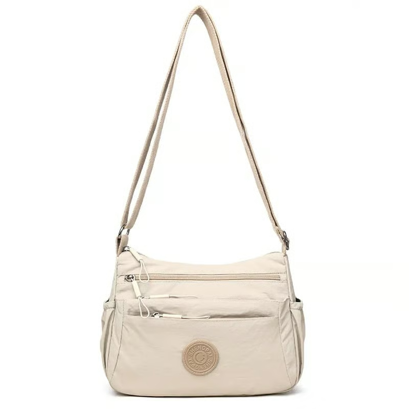 🔥2026 Hot Solid Color Fashionable Multi-pocket Zipper Crossbody Bag