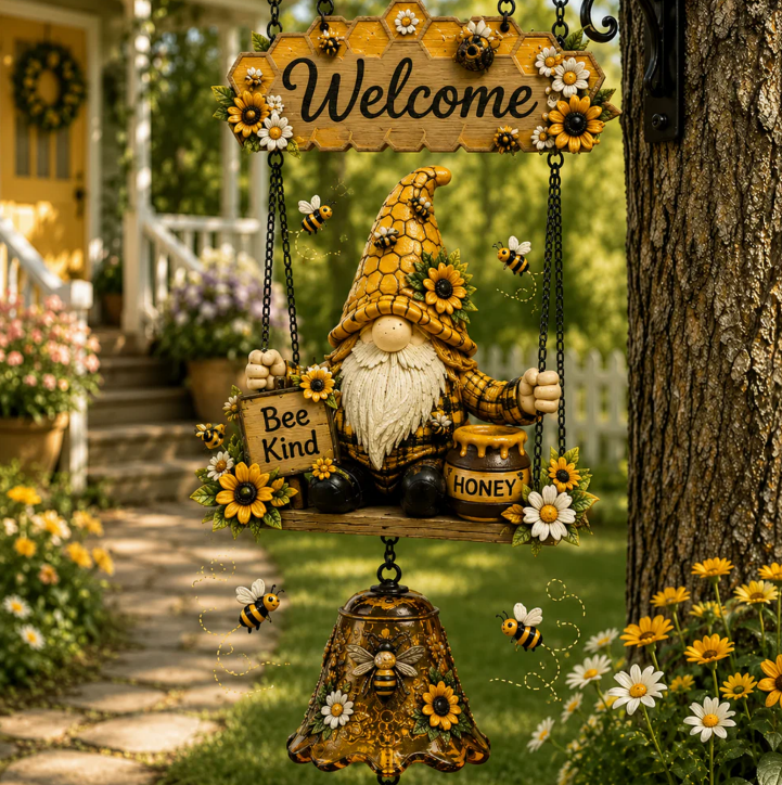 🔥 Limited time 50% OFF – Rustic Garden Gnome Bell Outdoor Decor🐞🌸