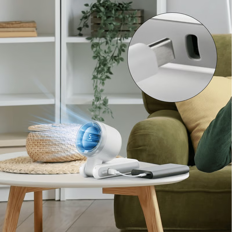 ⏰Last Day Discount! Compact Folding High-Speed Turbine Fan