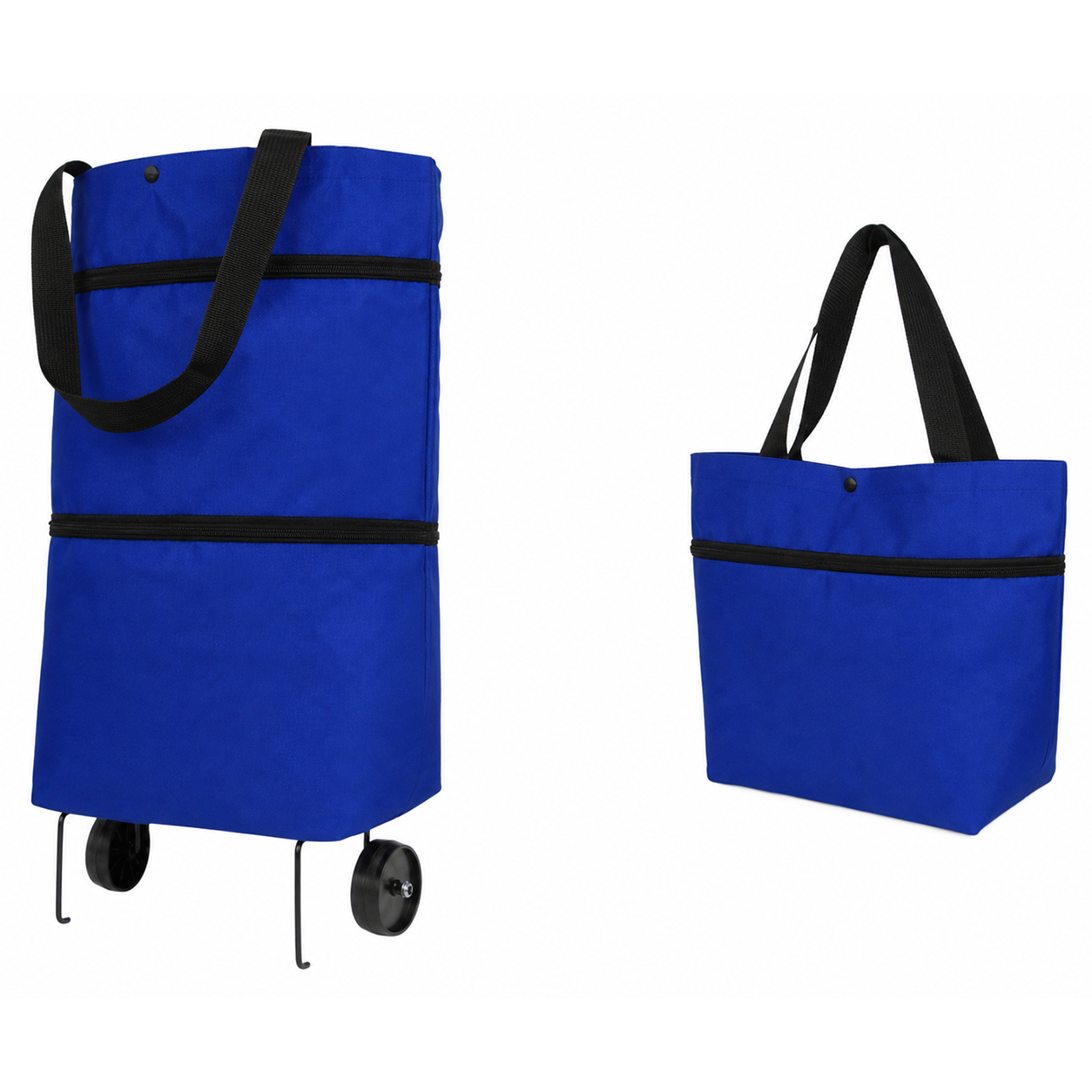 🔥Last Day Discount｜2-in-1 Foldable Shopping Trolley Bag