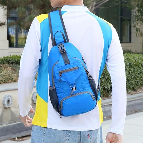 ✨ Perfect for Hiking and Traveling ✨Packable Small Crossbody Sling Backpack with Side Pouch