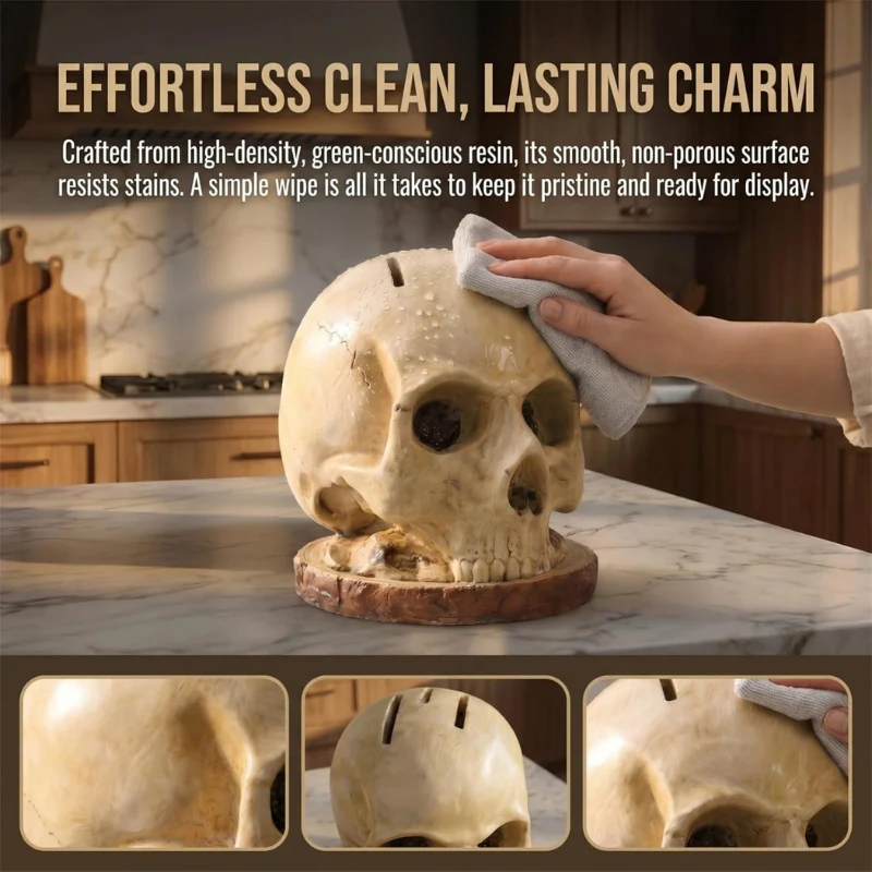 Bonehold Skull Knife Block
