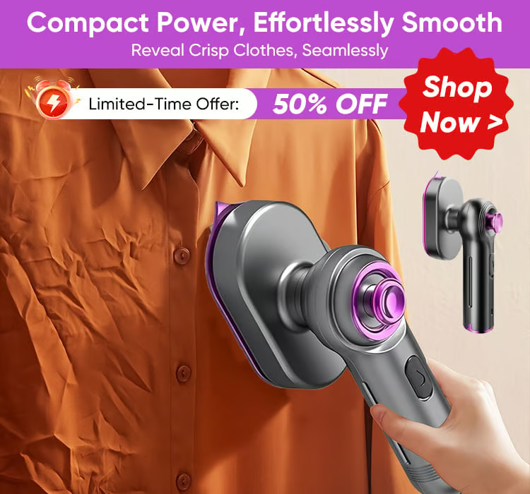 🔥New 2026 Mini Steam Iron, Last Day Discount!