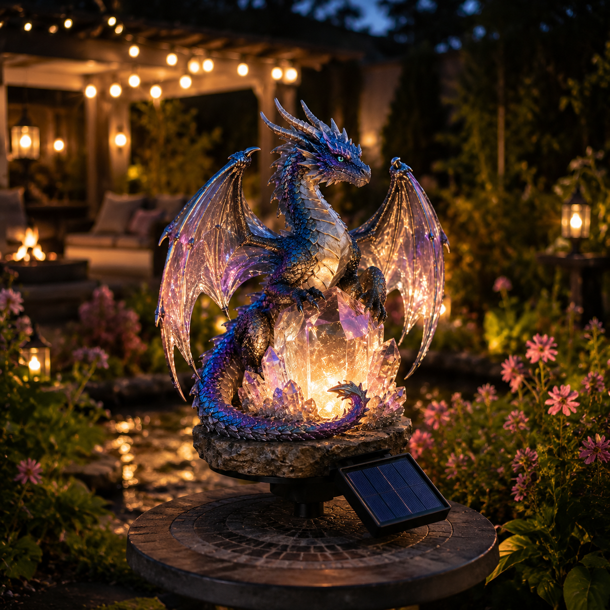🥰Final Day Offer | Dragon Crystal Solar Light For Garden & Porch