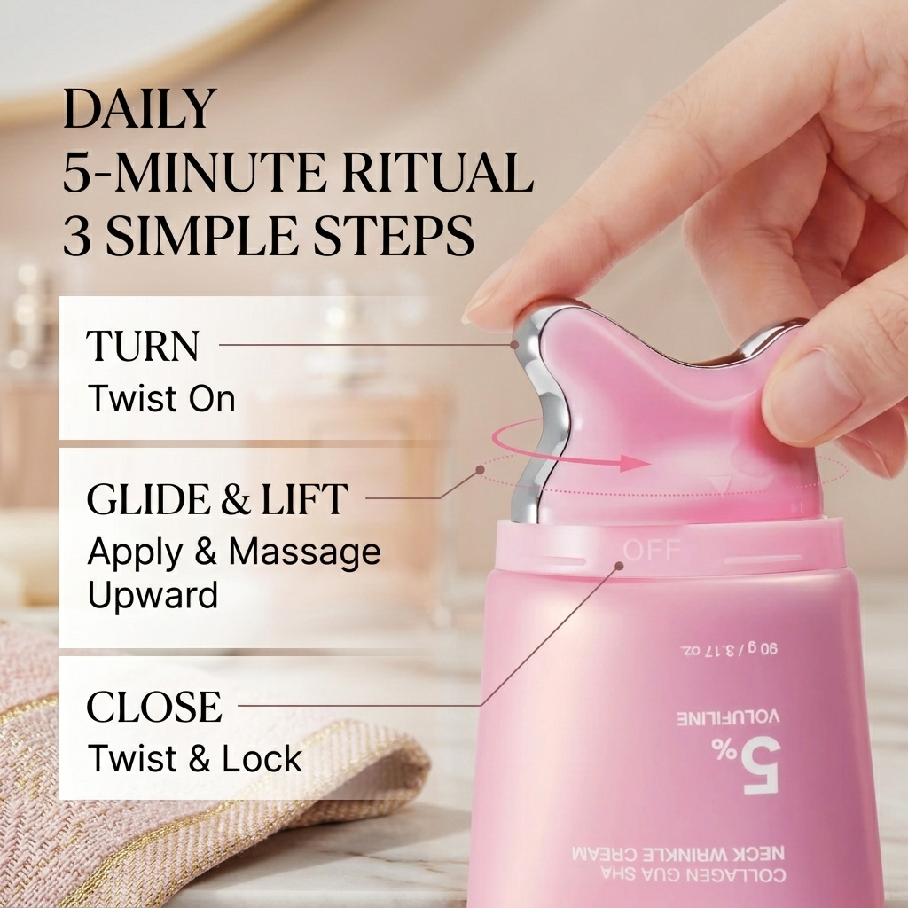 🔥LAST DAY DISCOUNT🔥 Collagen Gua Sha Neck Firming Cream✈️Free Shipping