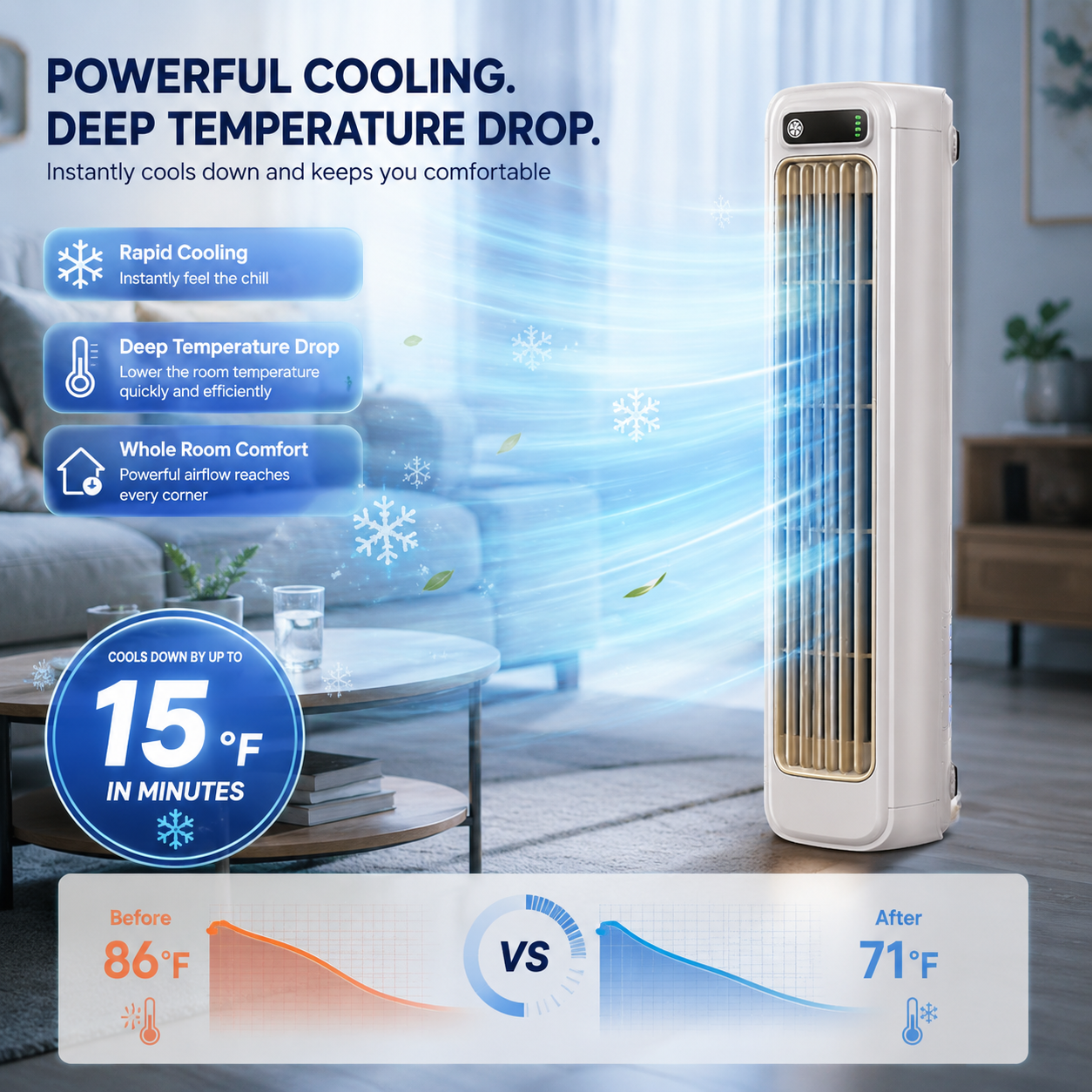 💨 IceWind™ Wireless Charging Air Conditioner