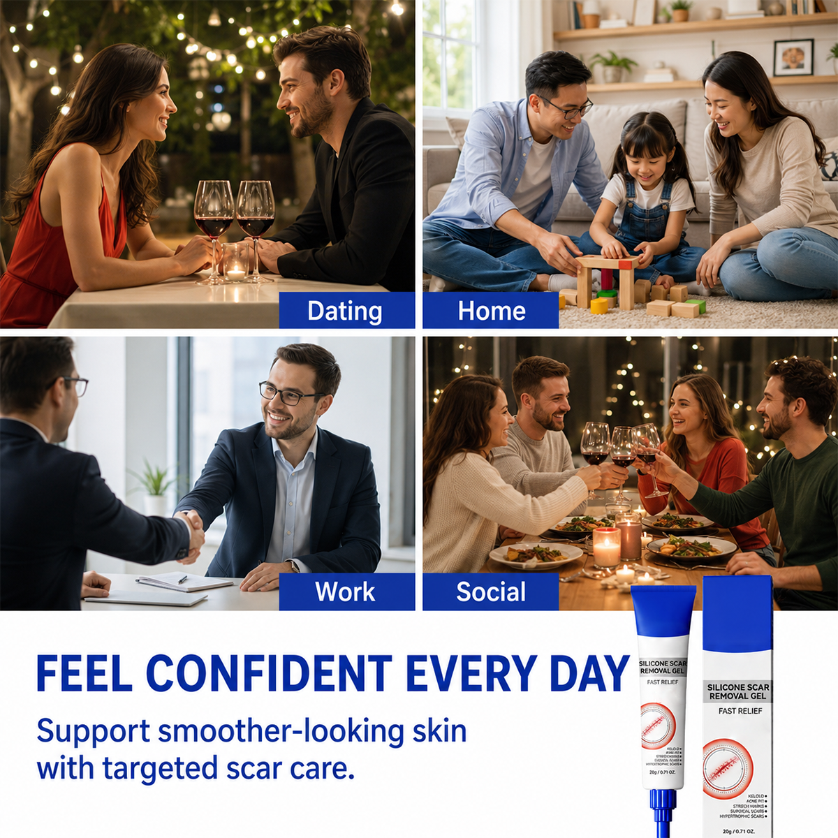LAST DAY DISCOUNT✨Advanced Silicone Scar Gel | Smooth Away Scars & Fine Lines
