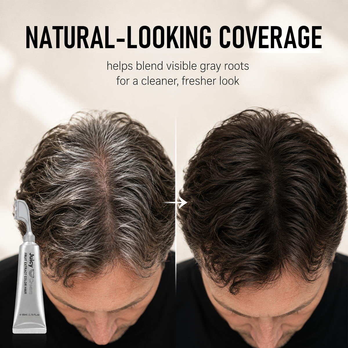 LAST DAY DISCOUNT🌿 Hair Dye Cream for Gray Coverage – Salon-Quality Color At Home