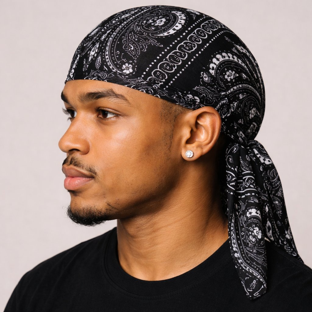 🧢 Paisley Cooling Durag Cap Breathable Headscarf for Waves & All-Day Comfort ✨