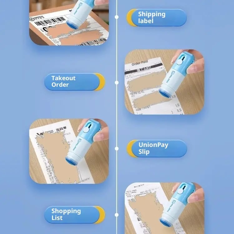 2 Pcs Water-Based Thermal Paper Eraser Pen with Mini Unboxing Knife(No lanyard included)