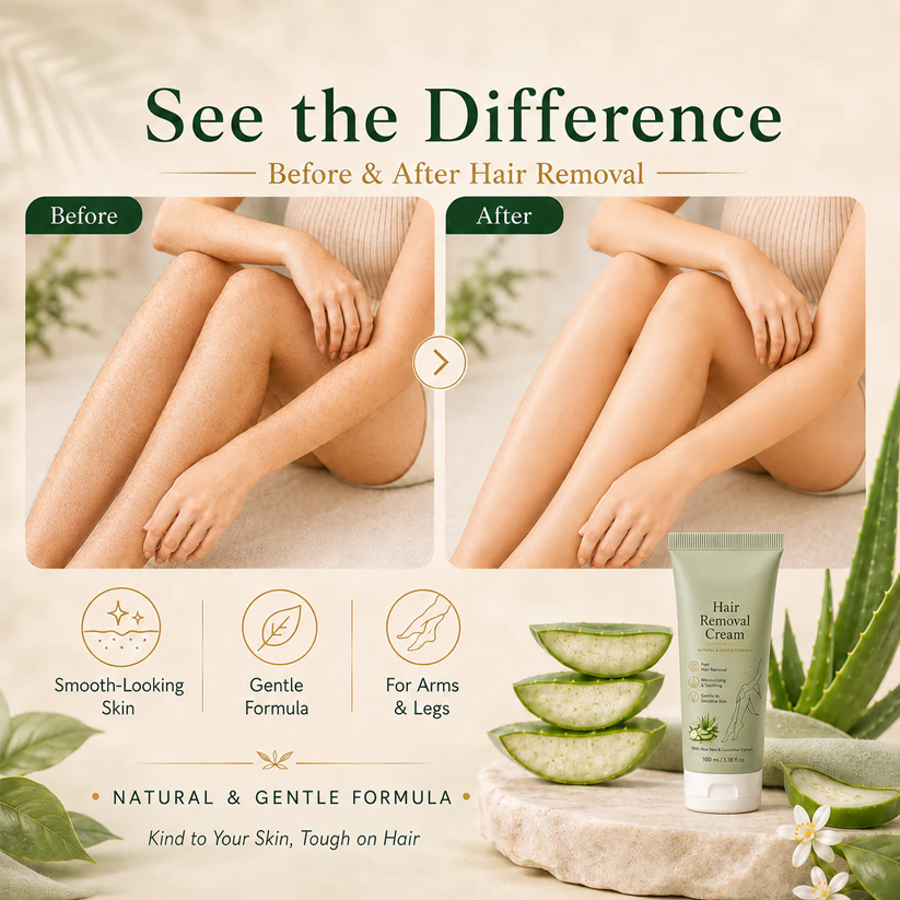 ⏰Last Day Discount！Painless Hair Removal Cream For Smooth Soft Skin
