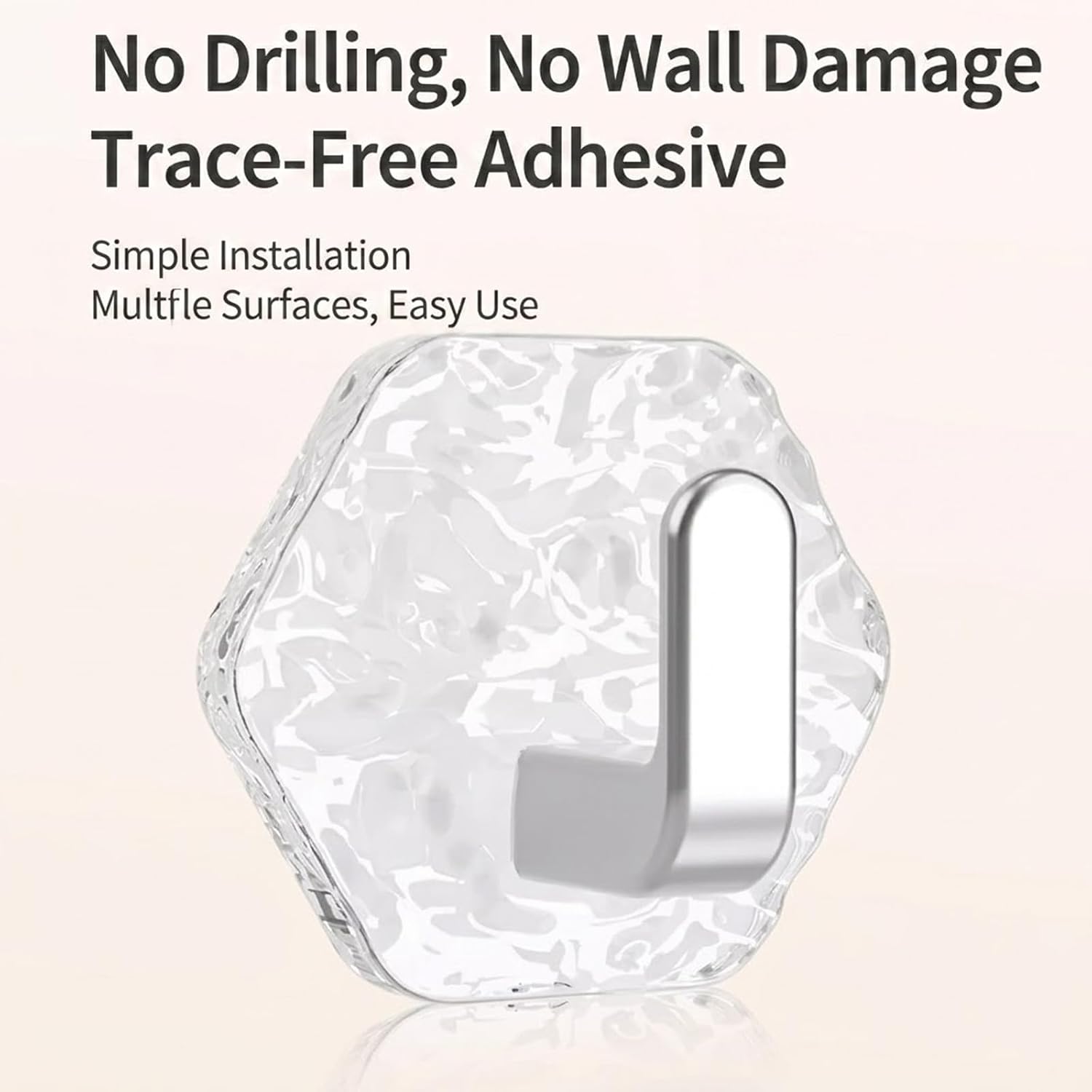 💖Limited Time Special Offer | Hexagonal Ripple Heavy-Duty Hooks for Bathroom, Kitchen & Home Storage