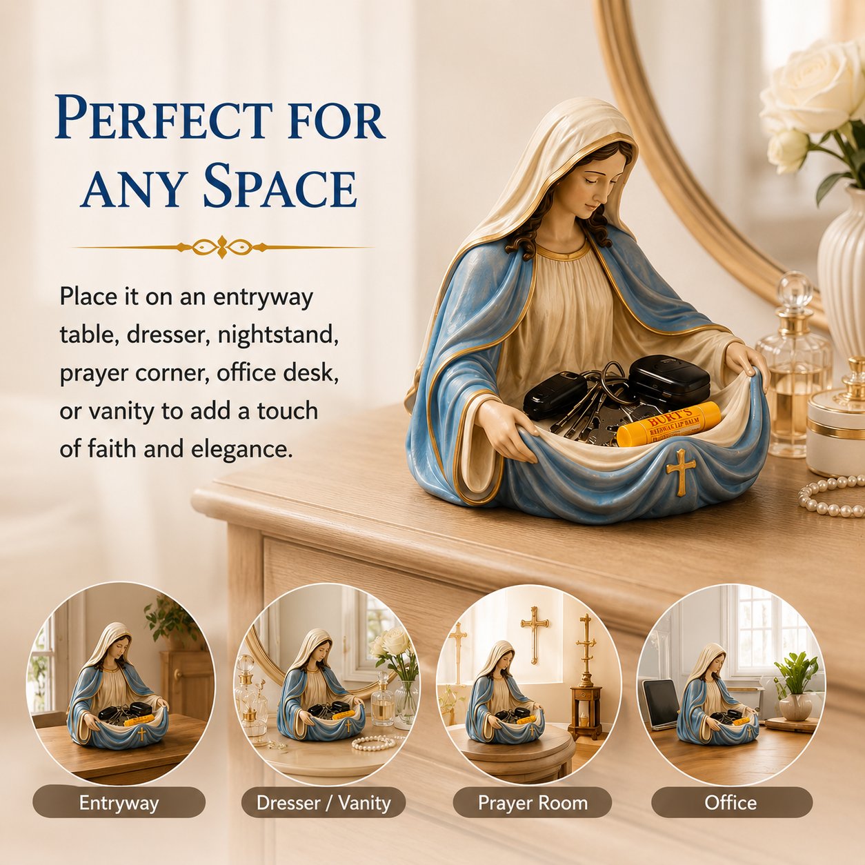 💗Handmade Virgin Mary Catch-All Bowl(Free Shipping)